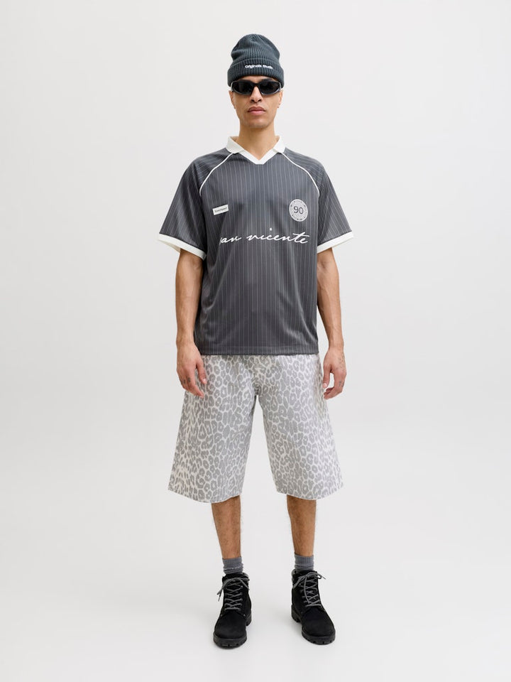 Jcoeterna Football Polo Ss Sa26 Ln - Grijs