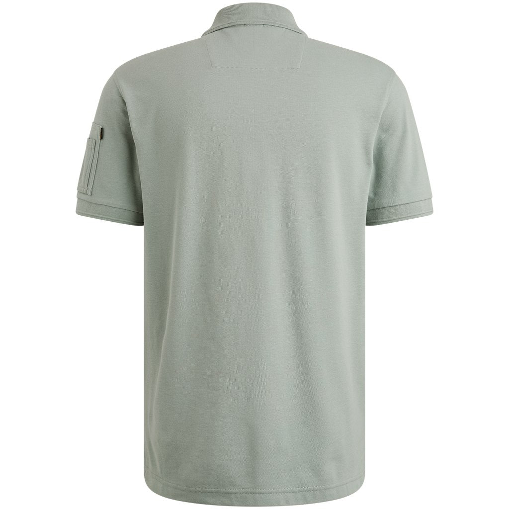 Short Sleeve Polo American Classic - Lichtgrijs