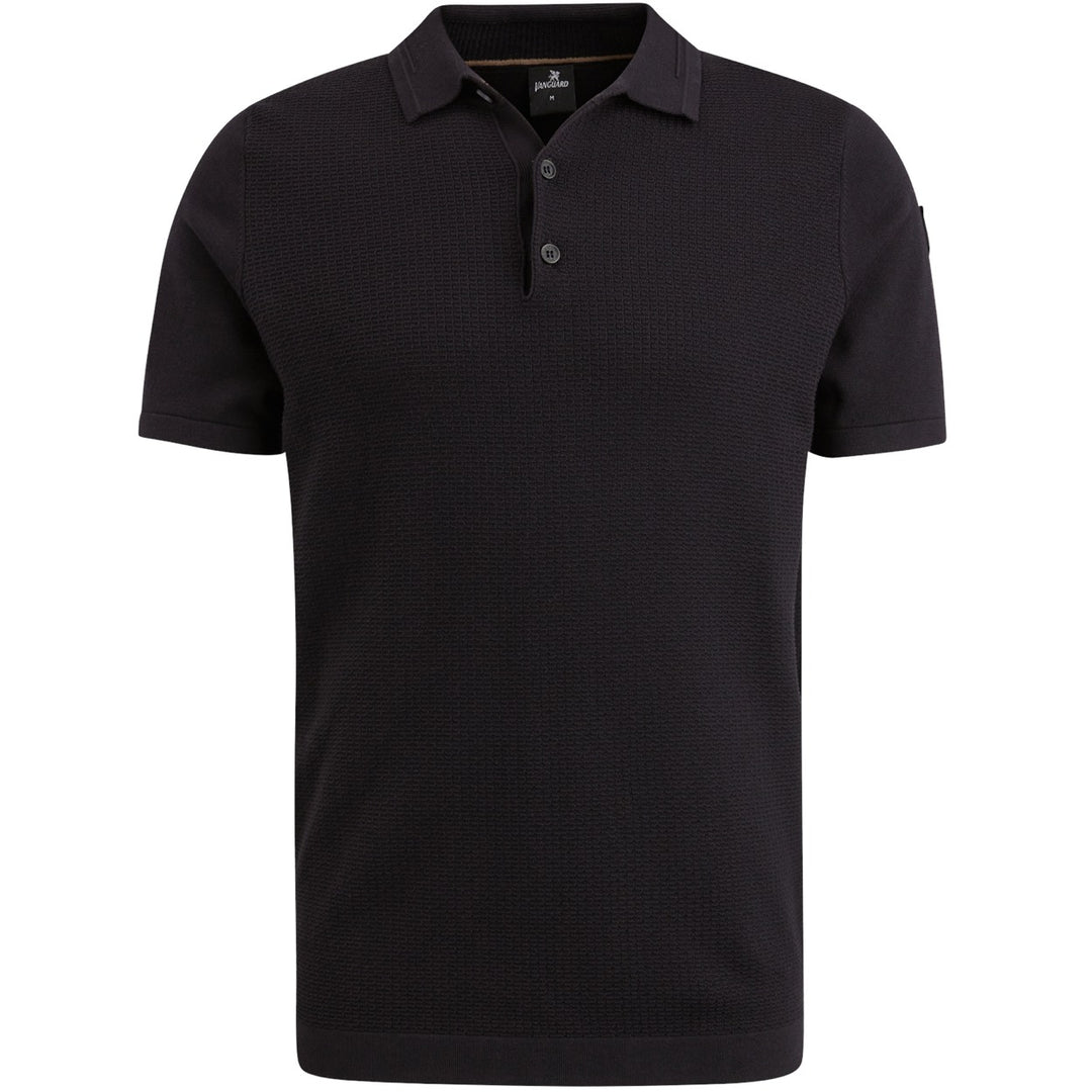 Short Sleeve Polo Cotton Modal - Antraciet