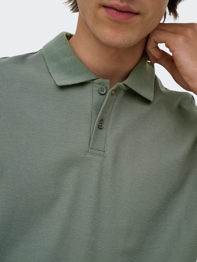 Onsben Reg Ss Polo Shirt Noos - Grijs Melee