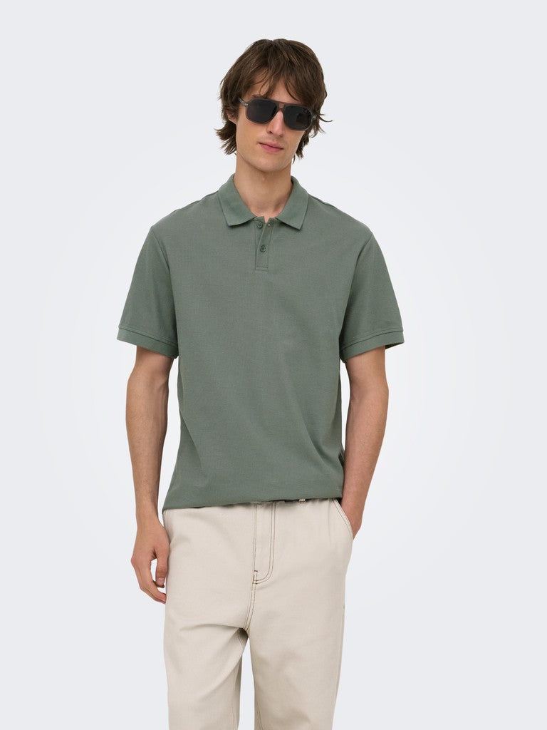 Onsben Reg Ss Polo Shirt Noos - Grijs Melee