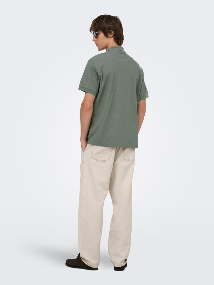 Onsben Reg Ss Polo Shirt Noos - Grijs Melee