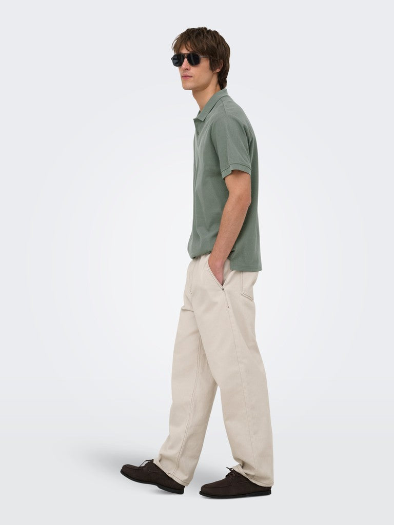 Onsben Reg Ss Polo Shirt Noos - Grijs Melee