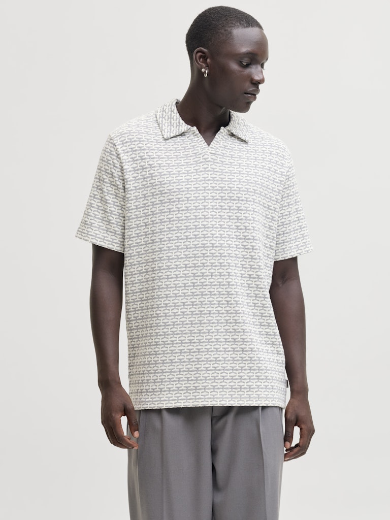 Jprblueli Ss Polo - Grijs Dessin