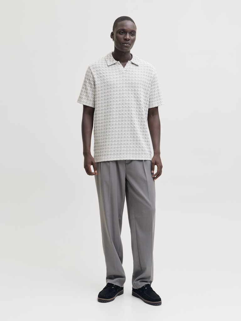 Jprblueli Ss Polo - Grijs Dessin