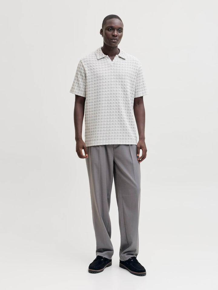Jprblueli Ss Polo - Grijs Dessin
