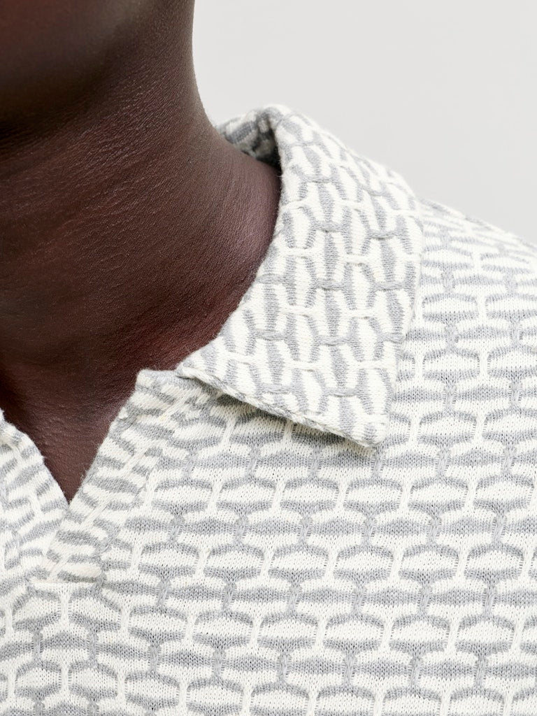 Jprblueli Ss Polo - Grijs Dessin