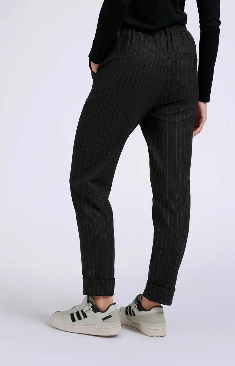 YAYA Women lange broek grijs dessin – dames