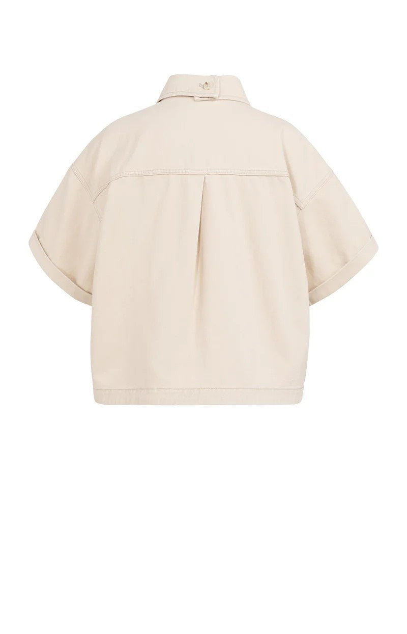 YAYA Women denim jack zand – dames
