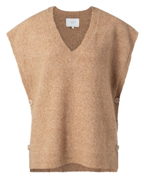 Elvira Casuals E3 26-007 Amelia gilet dames – beige