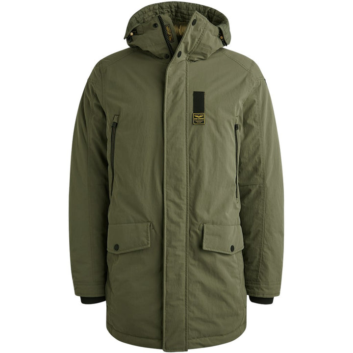 Long Jacket Ice Pilot Coated Crunc - Groen