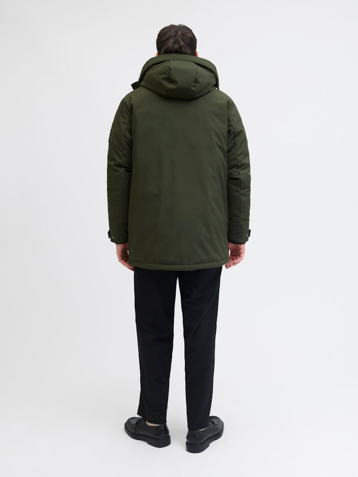 Jjfinn Softshell Parka - Donkergroen
