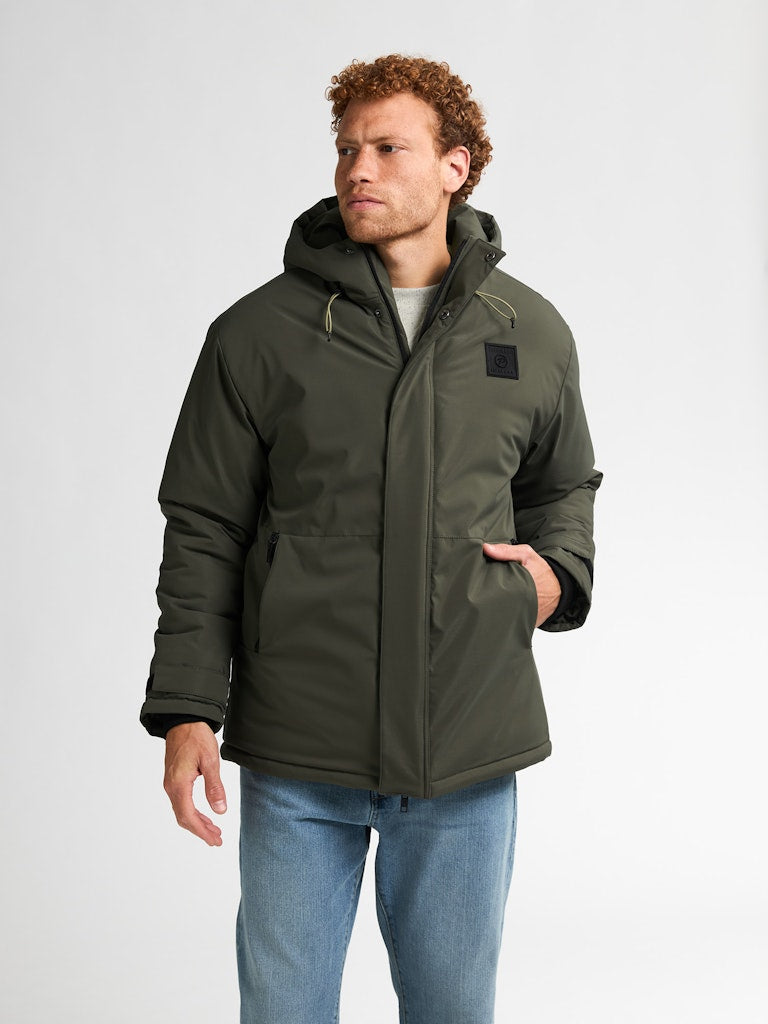 Men Jacket Parka - Groen Dessin