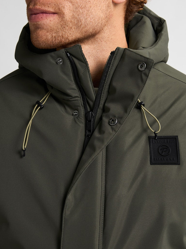 Men Jacket Parka - Groen Dessin