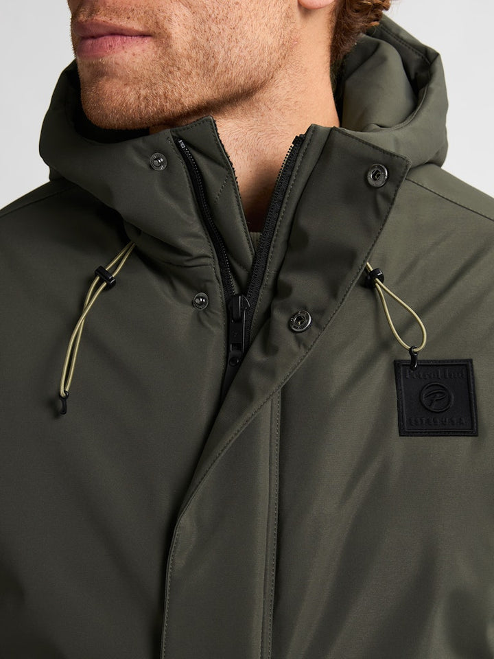 Men Jacket Parka - Groen Dessin