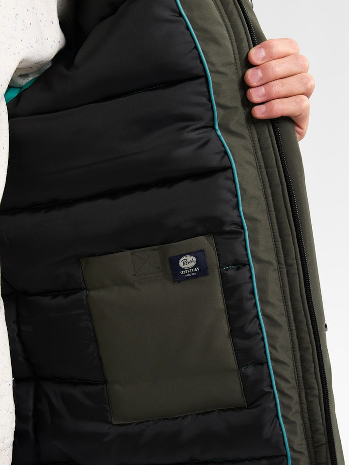 Men Jacket Parka - Groen Dessin