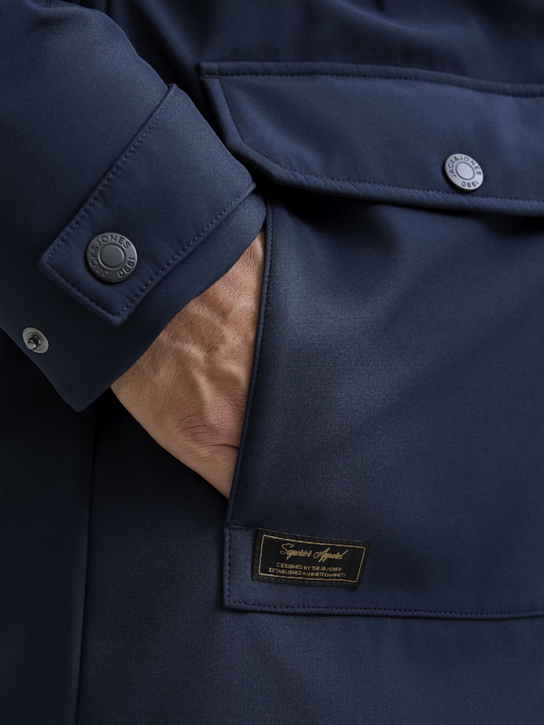 Jjfinn Softshell Parka - Navy