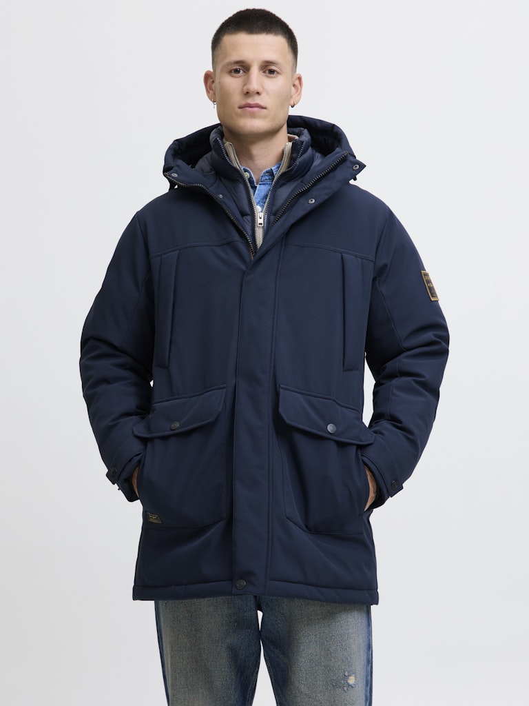 Jjfinn Softshell Parka - Navy