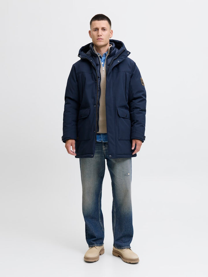 Jjfinn Softshell Parka - Navy