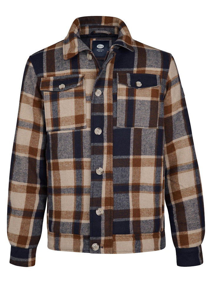 Men Jacket Wool - Bruin Dessin