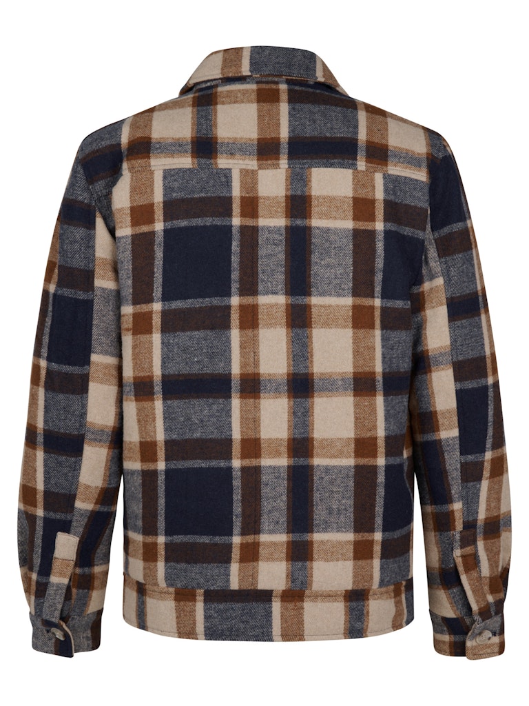 Men Jacket Wool - Bruin Dessin