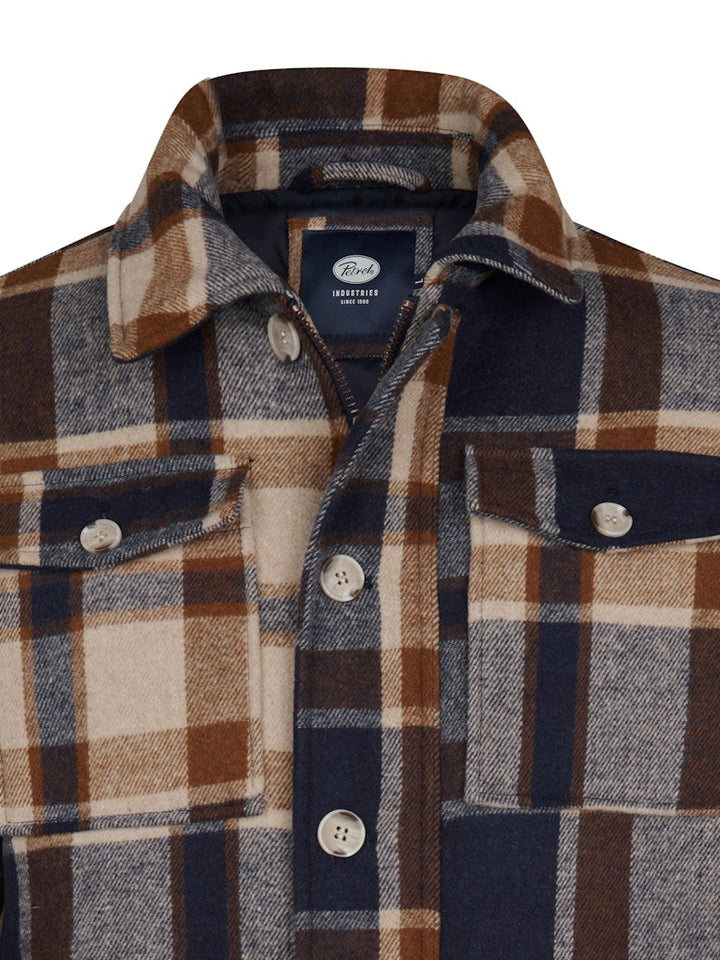 Men Jacket Wool - Bruin Dessin