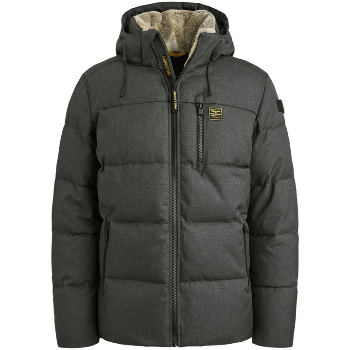 Semi Long Jacket Yetcraft Melange - Antraciet
