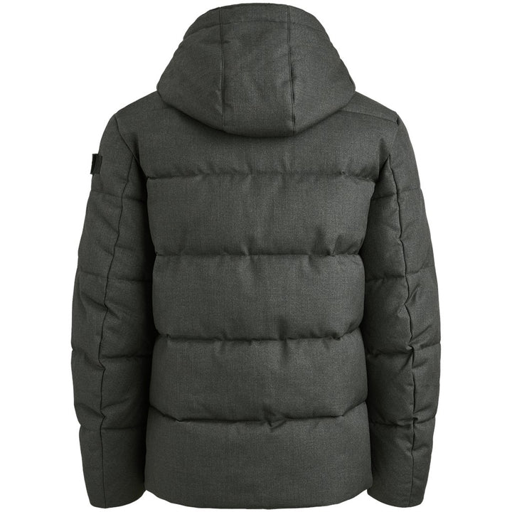Semi Long Jacket Yetcraft Melange - Antraciet