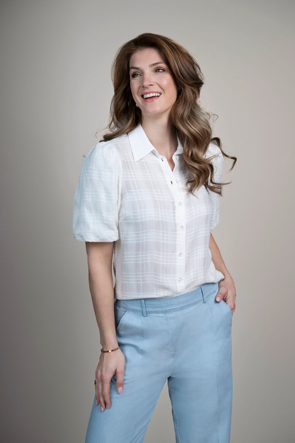 Elvira Casuals E2 26-053 Katy blouse k/m dames - off-white