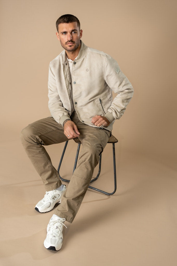 Men Jacket Bomber - Zand