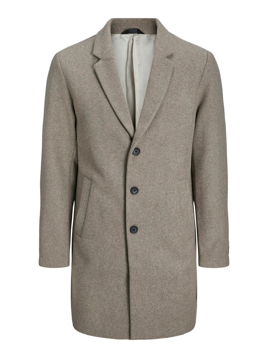 Jjeharrison Wool Coat Sn - Licht Bruin