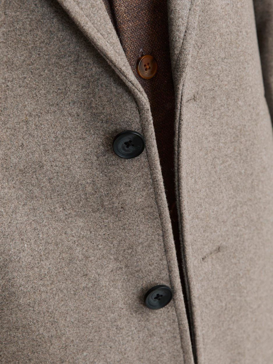 Jjeharrison Wool Coat Sn - Licht Bruin