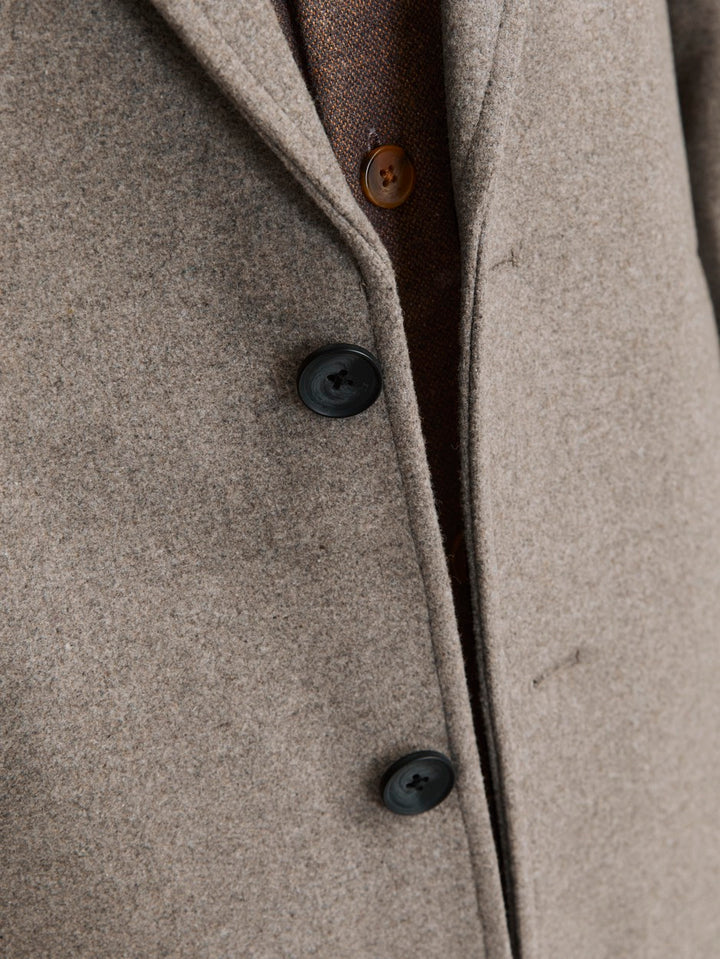 Jjeharrison Wool Coat Sn - Licht Bruin