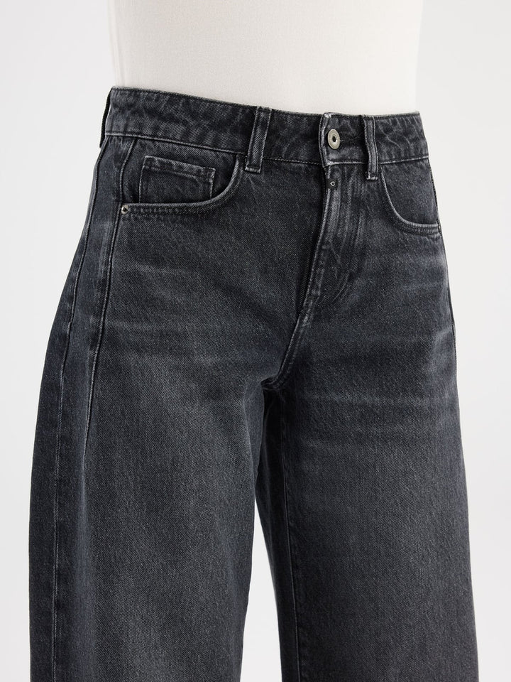 COJ Clara jeans low croth-baggy fit black denim – dames - L32