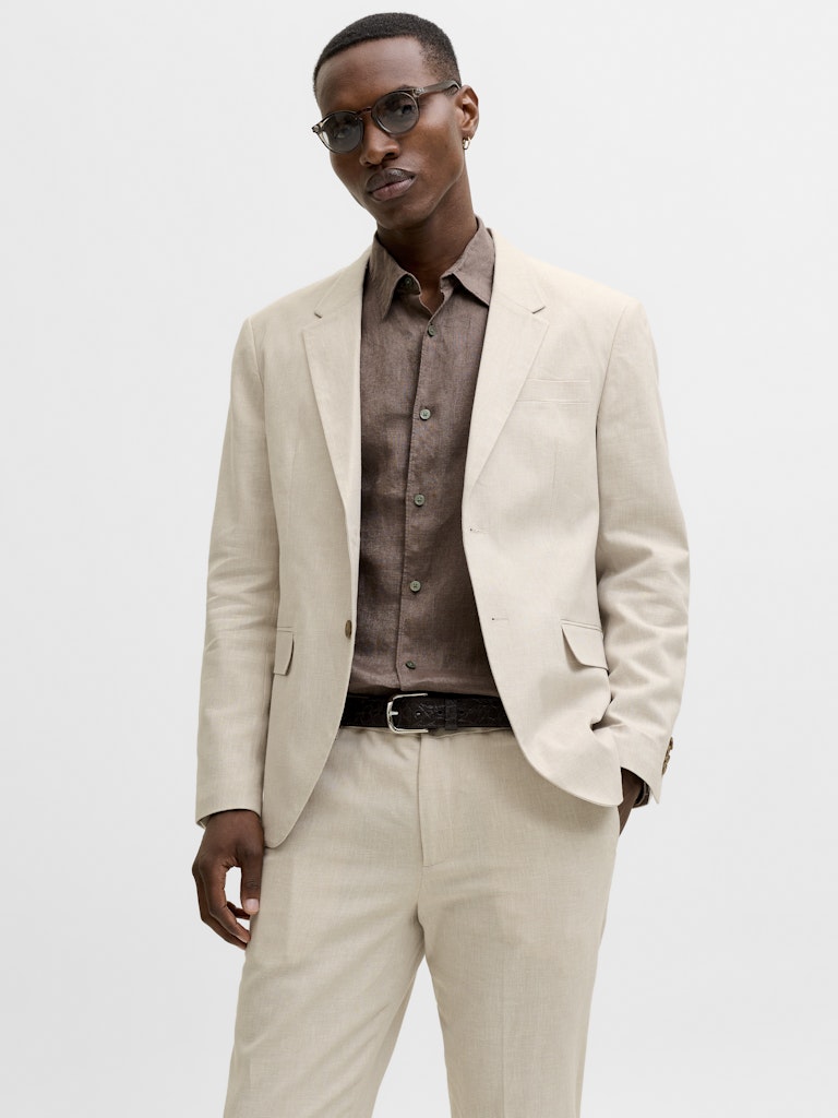 Jprmartin Summer Blz Linen Blend No06 Sn - Beige
