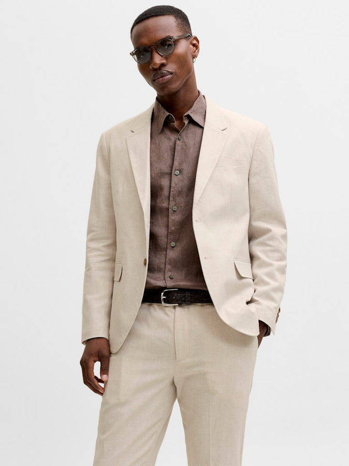 Jprmartin Summer Blz Linen Blend No06 Sn - Beige