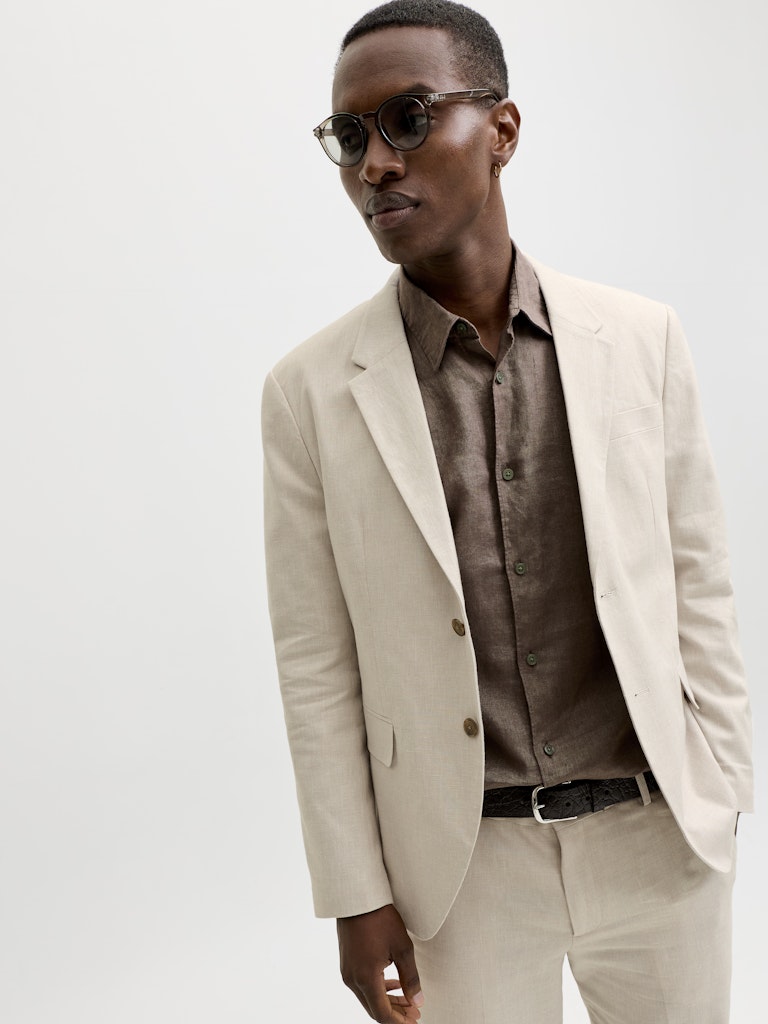 Jprmartin Summer Blz Linen Blend No06 Sn - Beige