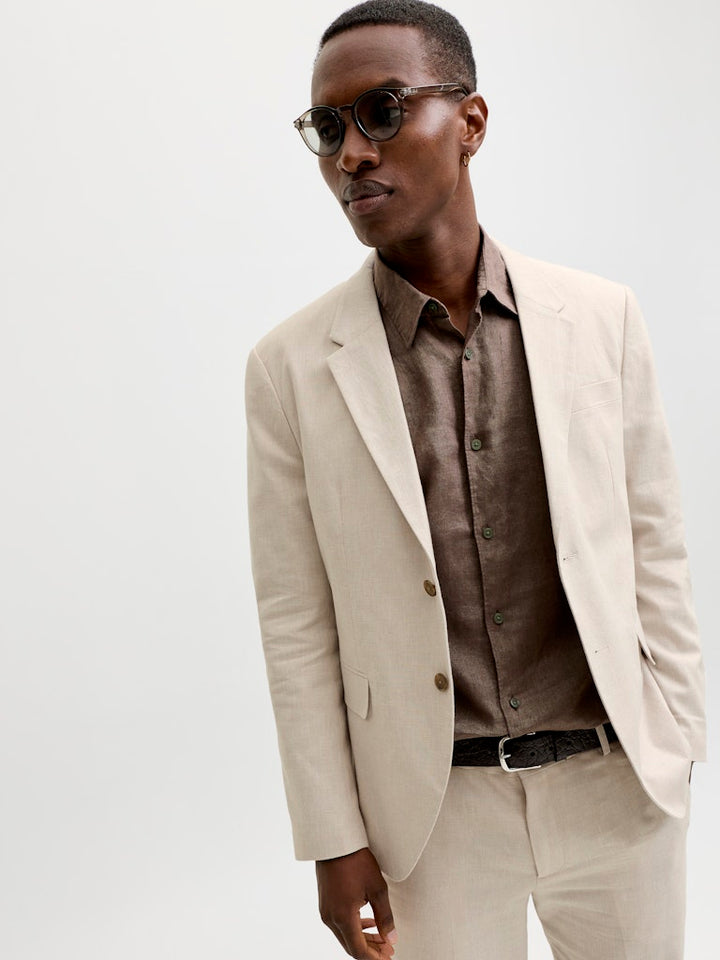 Jprmartin Summer Blz Linen Blend No06 Sn - Beige