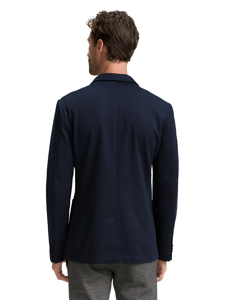 Pique Blazer - Blauw