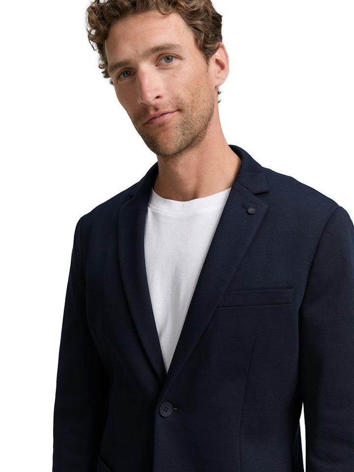 Pique Blazer - Blauw