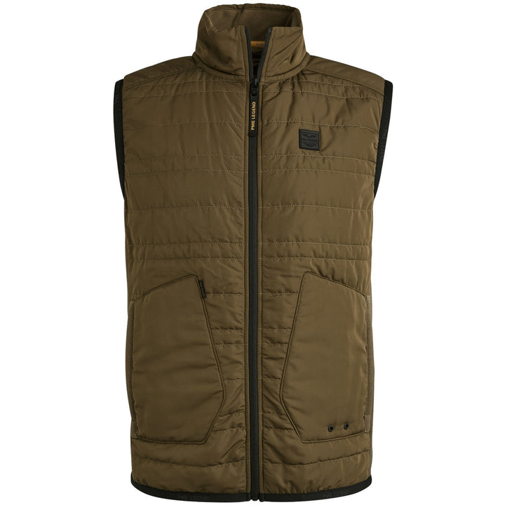 Bodywarmer Interlock Mix Padded Ny - Olijf