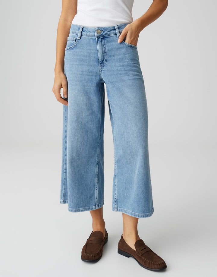 Opus Minah airy jeans loose fit dames – blue denim - 26
