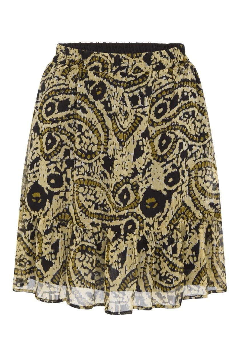Elvira Casuals E522-007 Cassie rok midi dames geel dessin