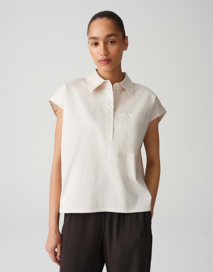 Opus Fajora blouse k/m dames – beige