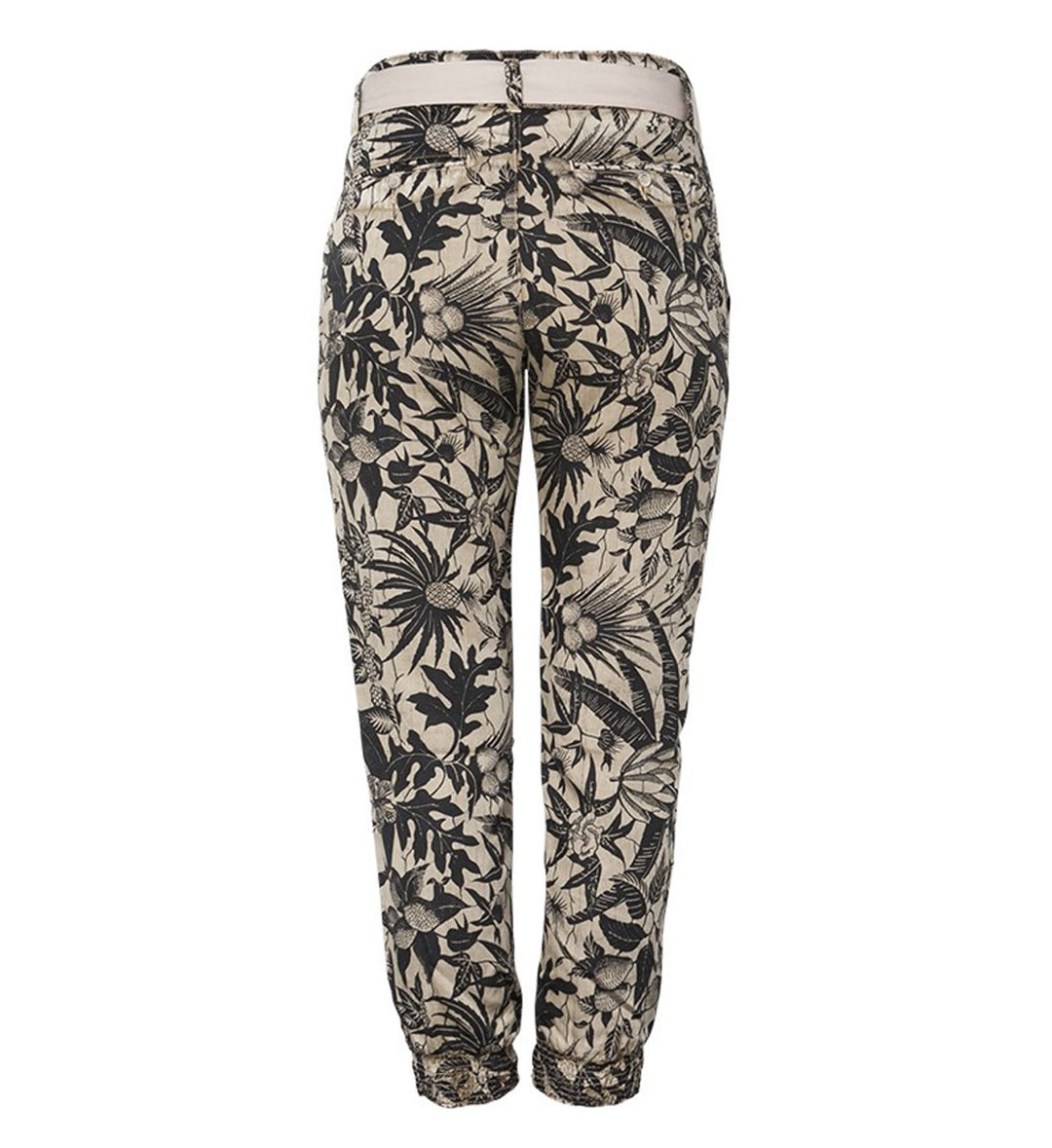 Geisha dames lange broek zand dessin
