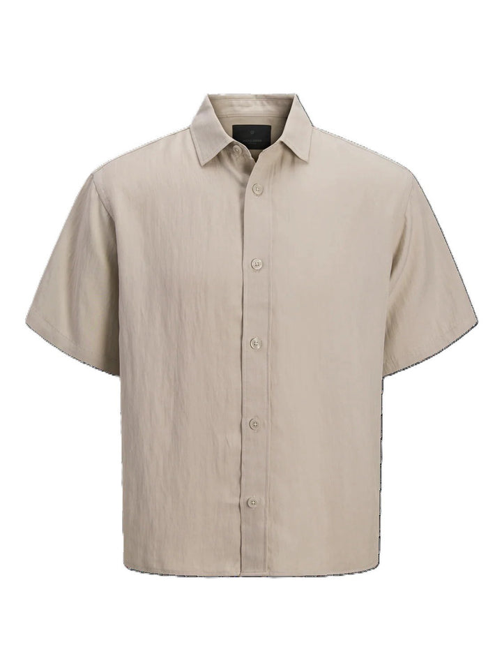 Jack & Jones 12295083 overhemd k/m zand – heren