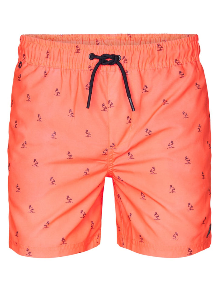 Men Swimshort - Oranje Dessin