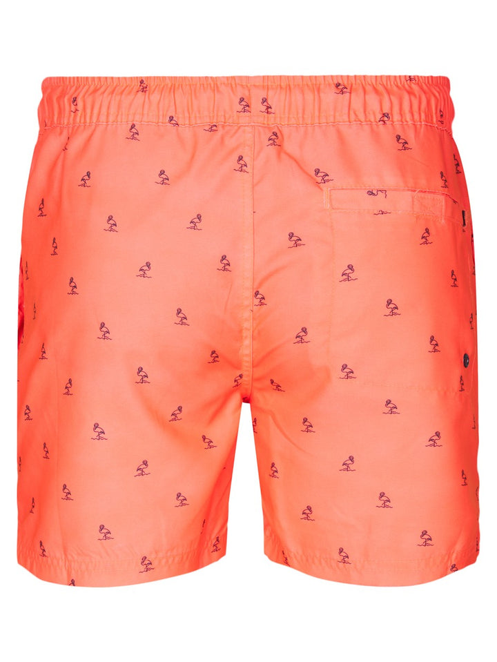 Men Swimshort - Oranje Dessin