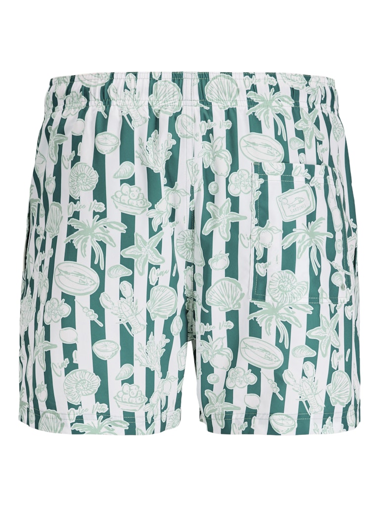 Jpstmaui Vibes Novelty Aop Swim Short Sn - Groen Dessin