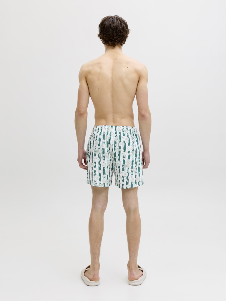 Jpstmaui Vibes Novelty Aop Swim Short Sn - Groen Dessin